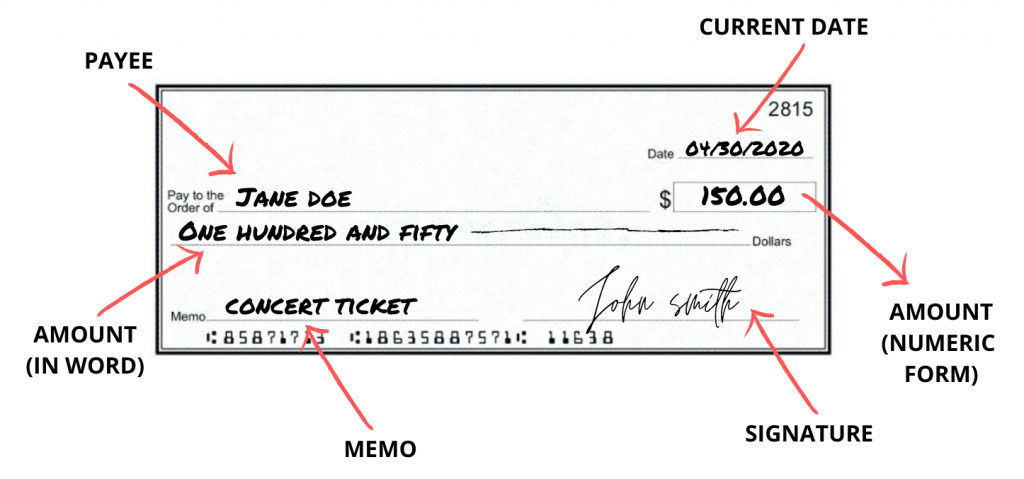 Como Escribir Cheques En Ingles