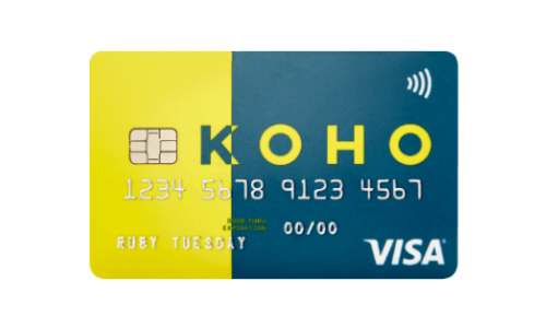 KOHO Cartão Pré-pago Visa 