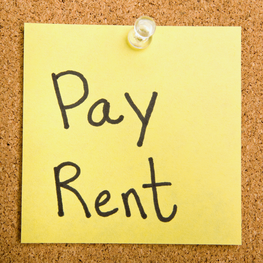 Pay rent.